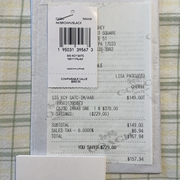 Coach purse, signature Kacey Satchel lightly used - Picture 6 of 8